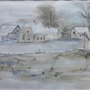 Dorf im Schnee
